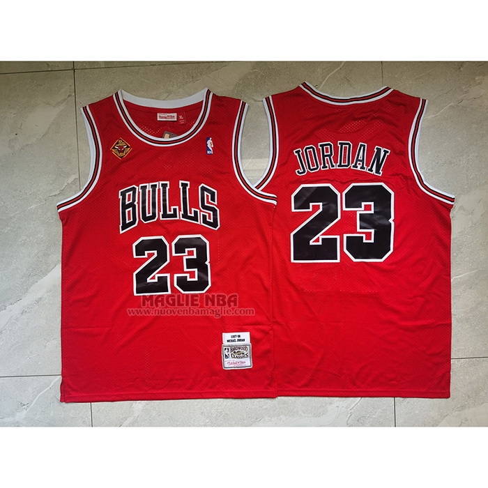 Maglia
 Michael Jordan NO 23 Chicago Bulls Mitchell & Ness 1997-98 Rosso
2